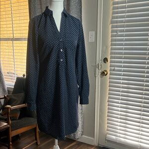 The Limited Dark Blue Long Sleeve Dress